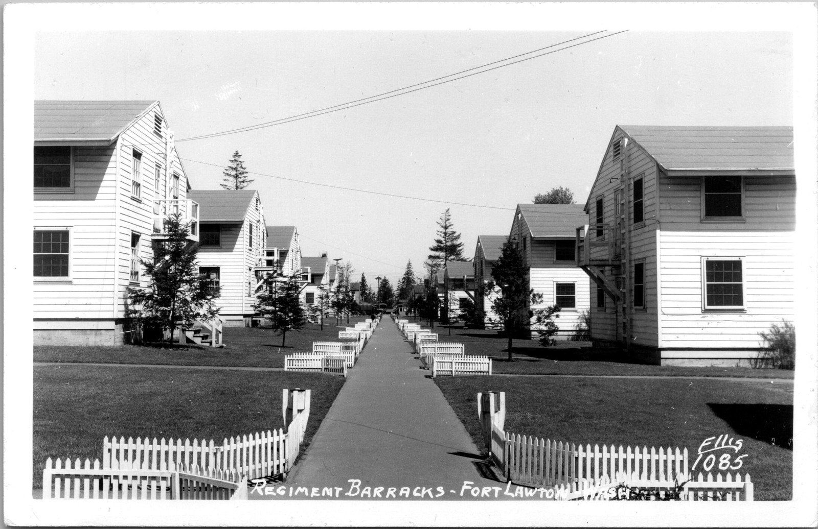 Vintage Fort Lawton, Washington Regiment Barracks RPPC - Seattle, WA Vintage Fort Lawton, Washington Regiment Barracks RPPC - Seattle, WA