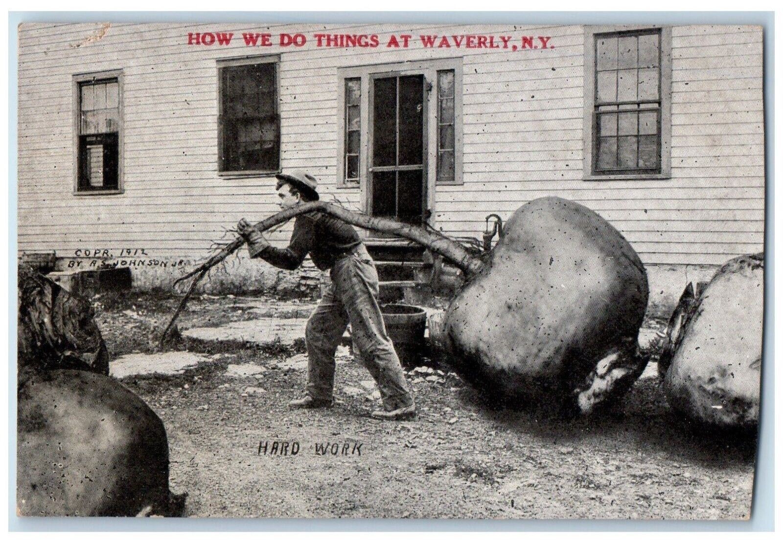 c1910 How We Do Things At Waverly Hard Work New York NY Vintage Antique Postcard c1910 How We Do Things At Waverly Hard Work New York NY Vintage Antique Postcard