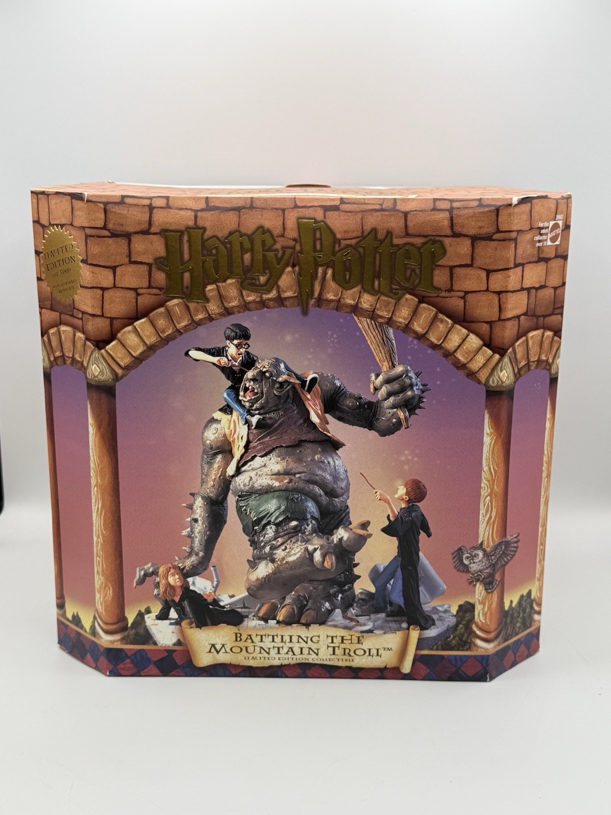 Vintage Harry Potter Battling The Mountain Troll Statue 2141/5000 Mattel New Vintage Harry Potter Battling The Mountain Troll Statue 2141/5000 Mattel New