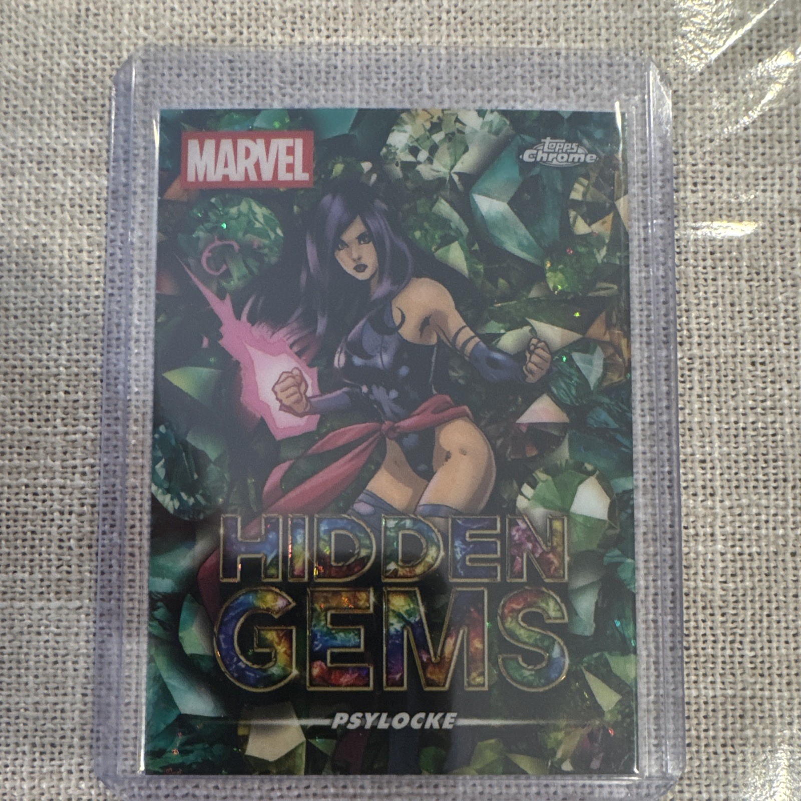 2025 Topps Chrome Marvel Hidden Gems  Psylocke HG-4 Card