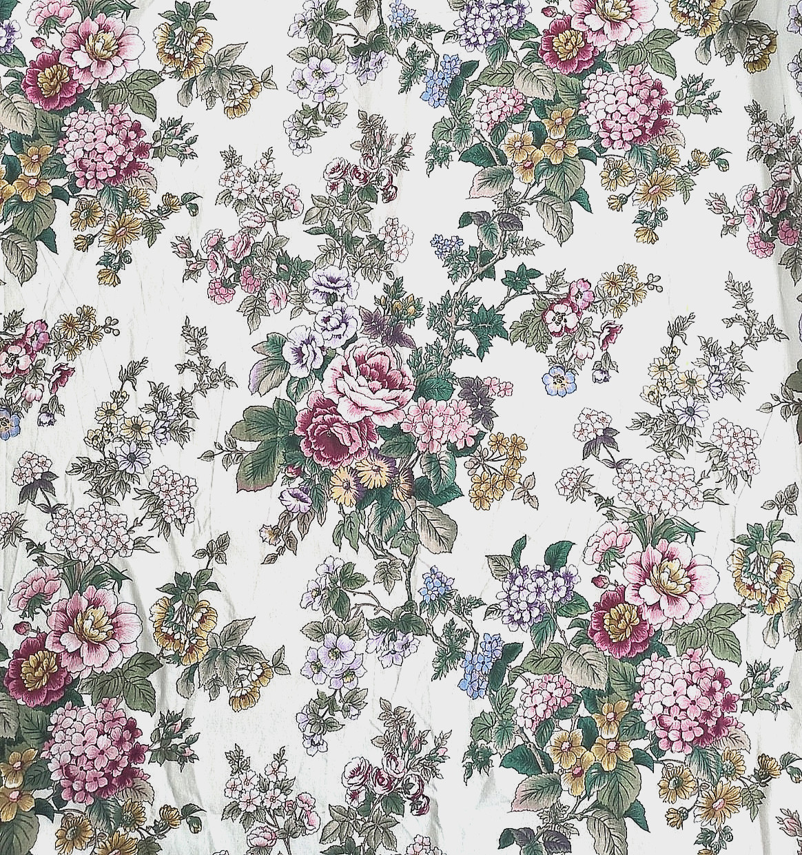 GEORGOUS VINTAGE CHINTZ CURTAINS THERMAL LINED COUNTRY HOUSE ~ 88\