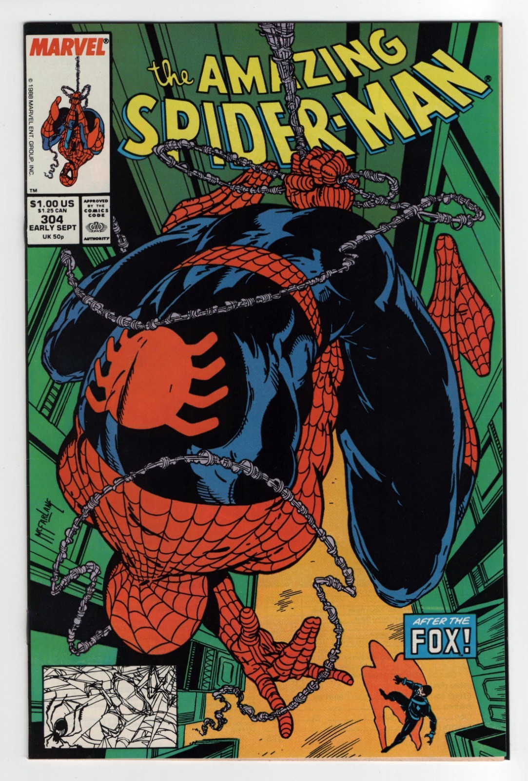 Amazing Spider-Man #304 NM Raw High Grade McFarlane Near Mint Amazing Spider-Man #304 NM Raw High Grade McFarlane Near Mint