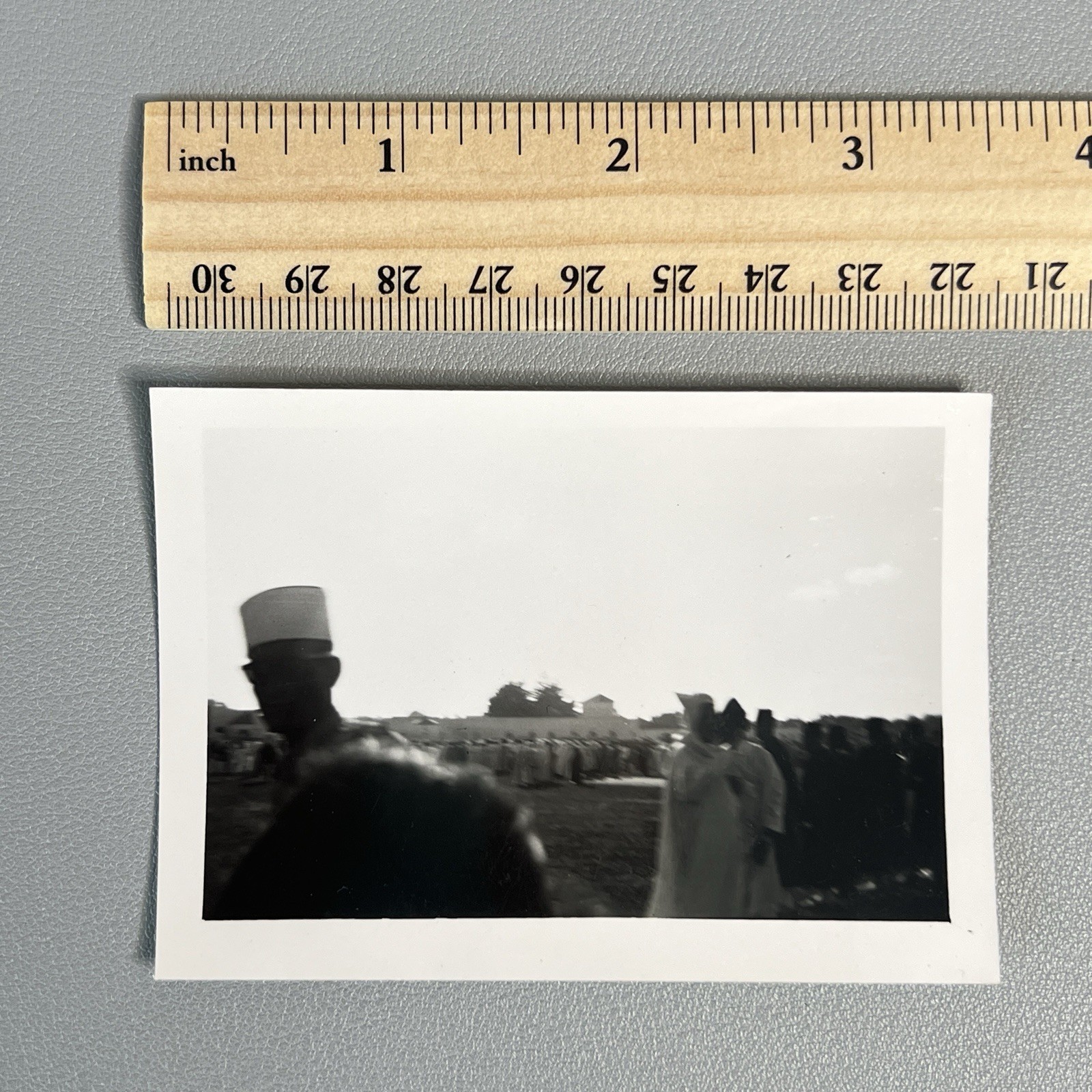Original 1951 Rabat Morocco Snapshot Photo Ramadan Ram Dam Crowd Traditional Fez