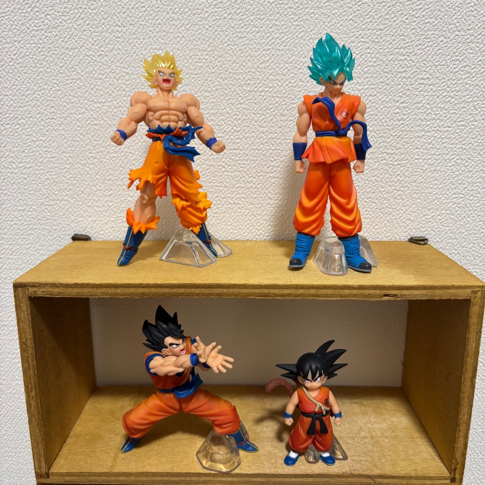 Dragon Ball Super HG Goku Edition 2 Complete Set of 4 Bandai Gashapon