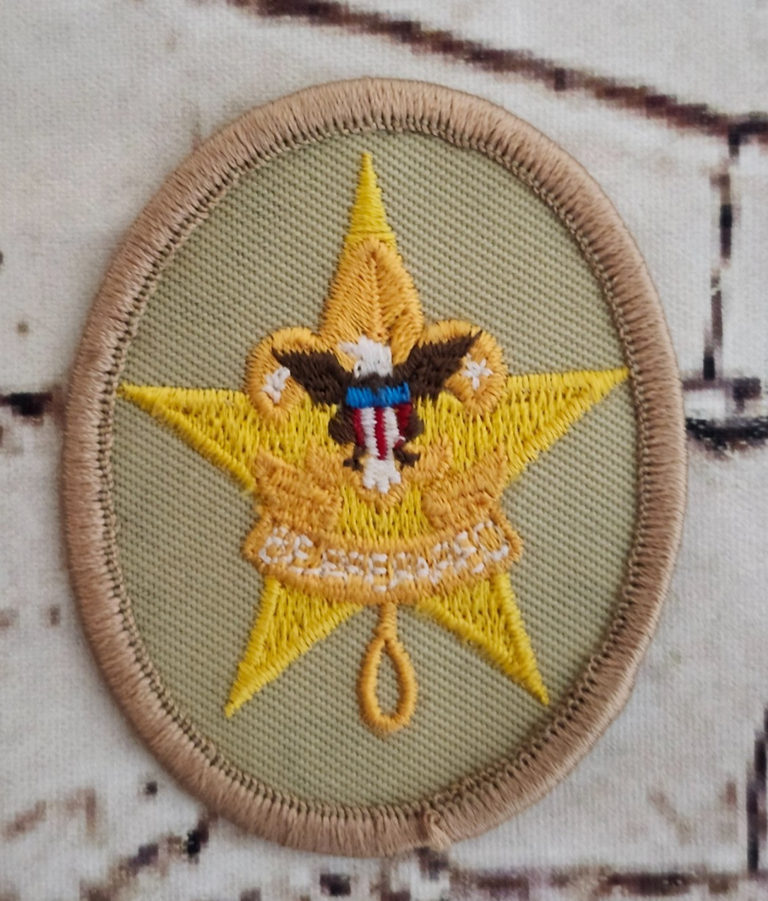 BSA Boy Scouts, Star Rank Award Oval Patch