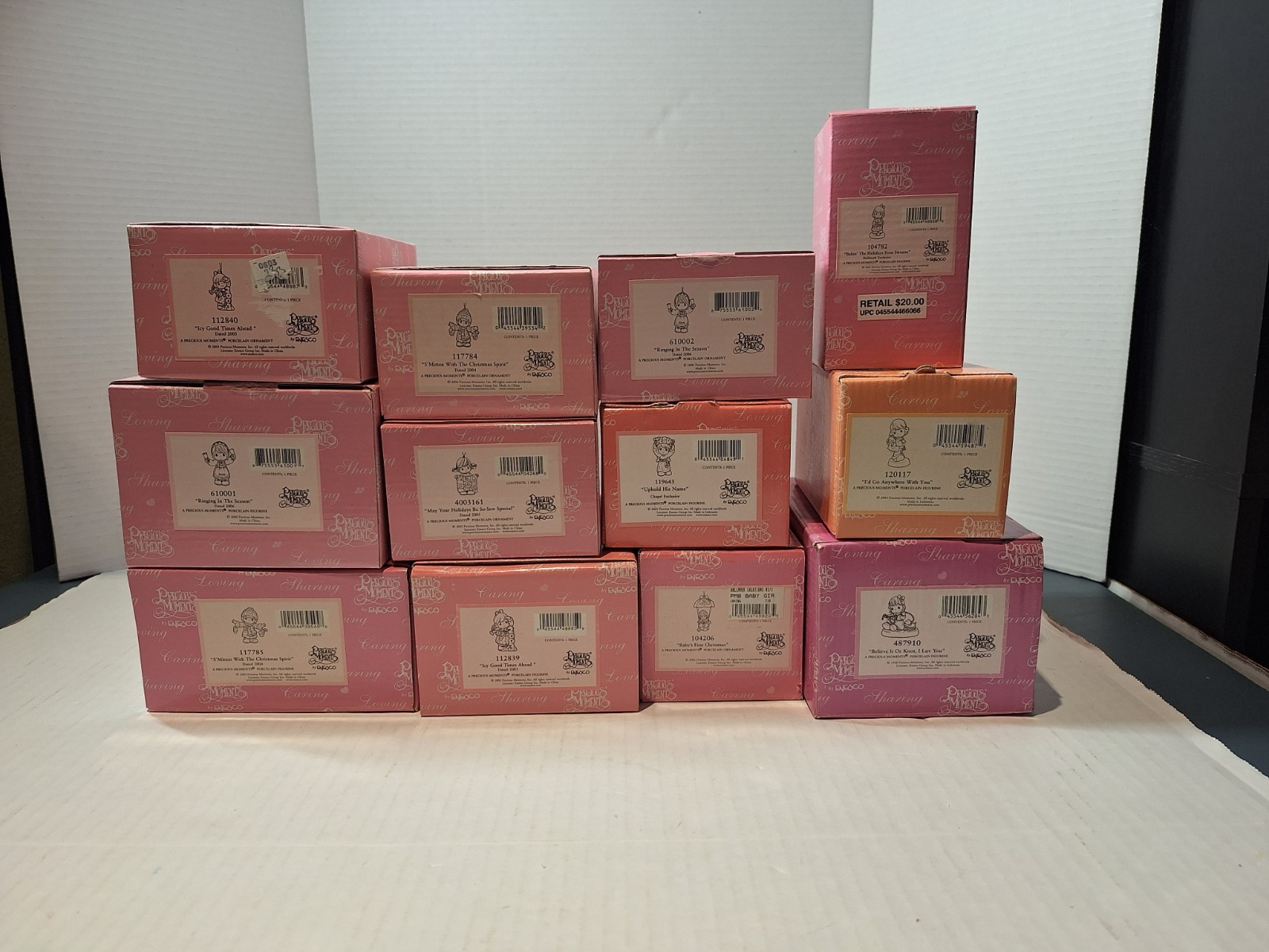 Precious Moments Figurine Lot Of 12 All Boxed Med Size Precious Moments Figurine Lot Of 12 All Boxed Med Size