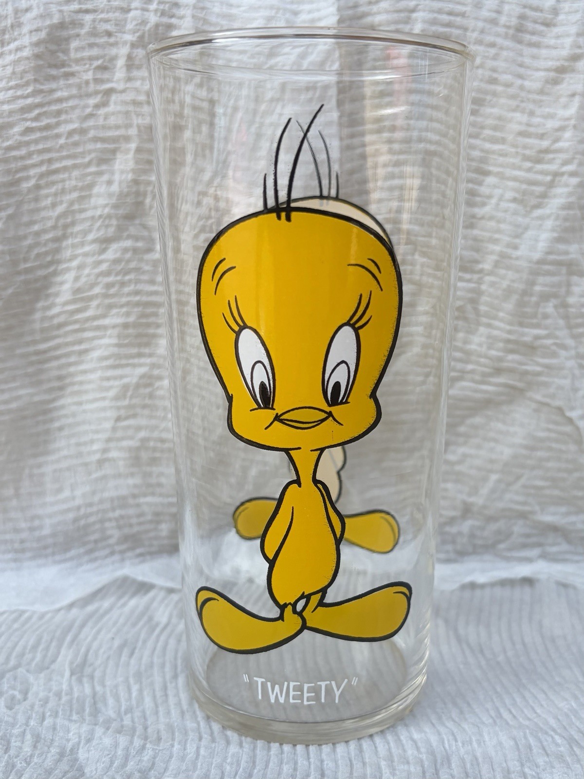 1973 Warner Bros. Pepsi Glass Tweety Bird Looney Tunes