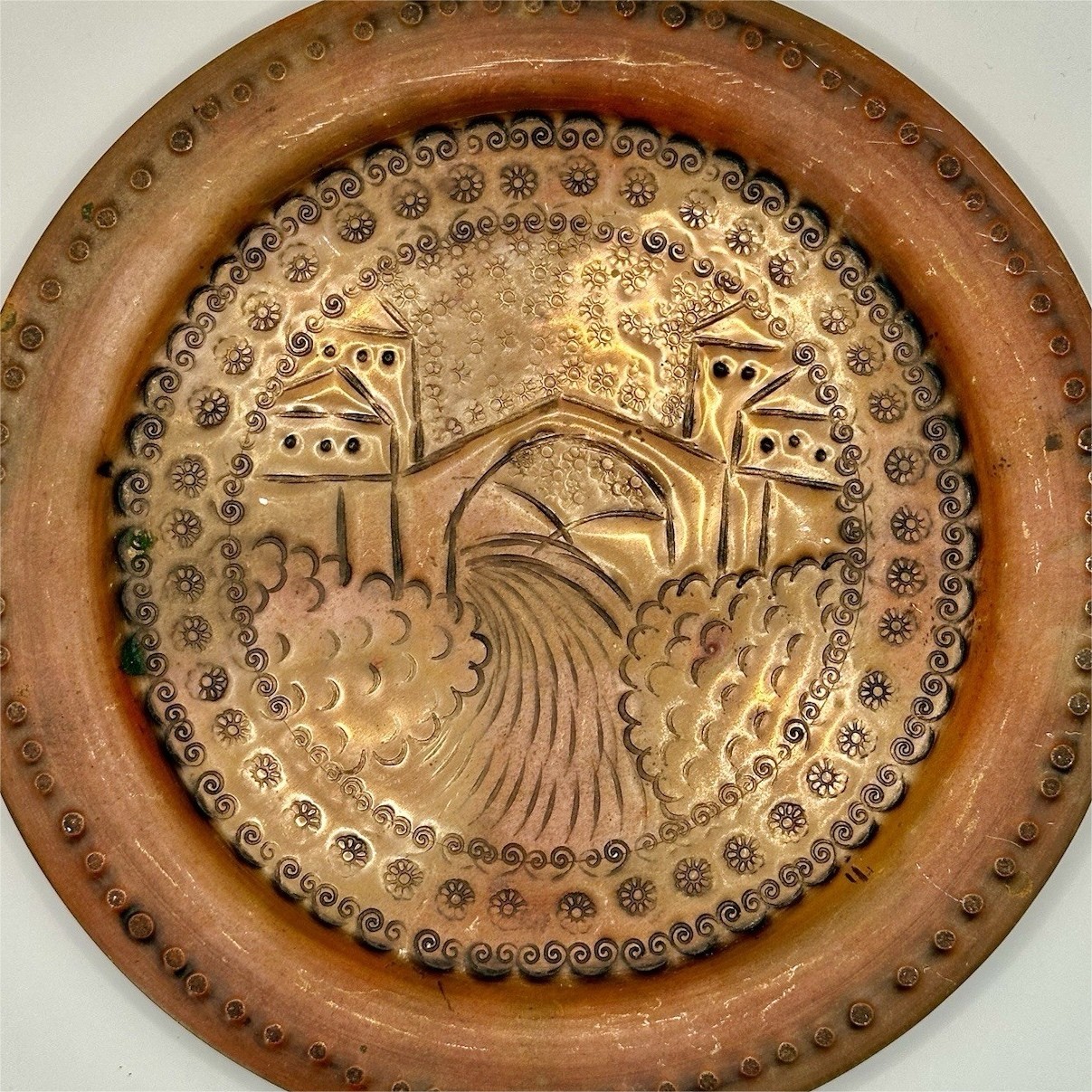 VTG Handcrafted Copper Wall Plate The Stari Most/Old Bridge- Bosnia Herzegovina