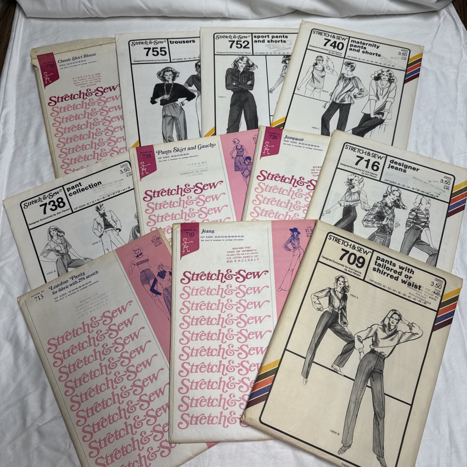 Lot 11 Vintage Stretch & Sew Clothes Patterns 1980s Women’s Uncut