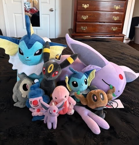 Pokemon Plush Bundle of 9, Build a bear Vaporeon 2020, Espeon, Umbreon, NWT&NWOT