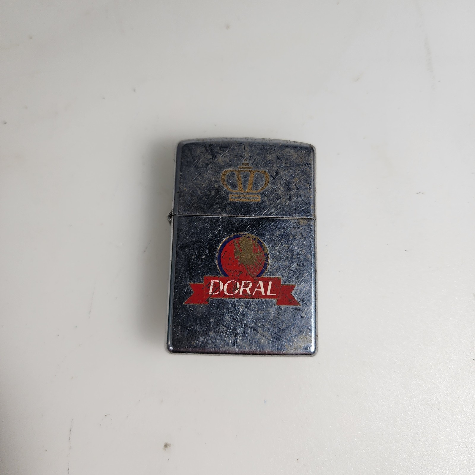 Zippo 1995 Polished Chrome Lighter Doral Cigarettes 