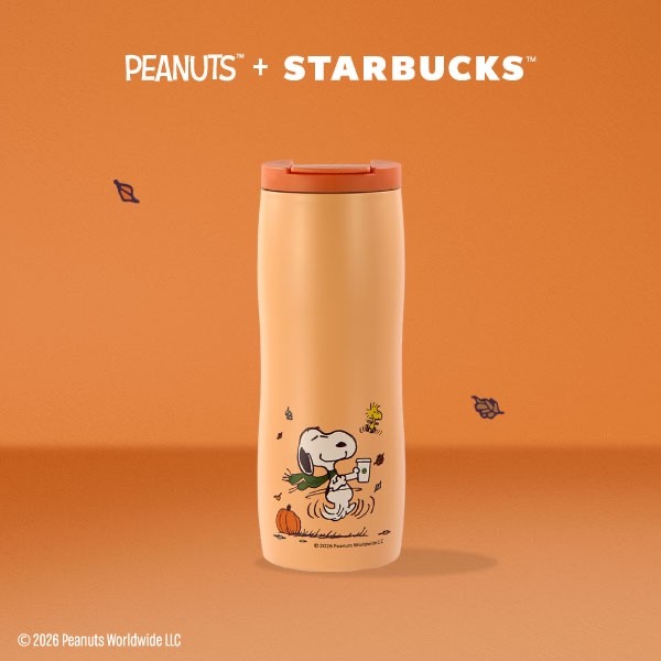 Peanuts + Starbucks Taiwan stainless steel tumbler- happy dance 16oz Peanuts + Starbucks Taiwan stainless steel tumbler- happy dance 16oz