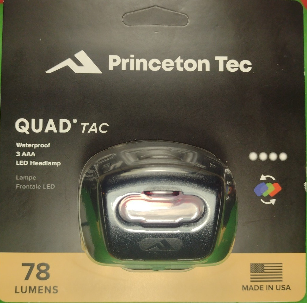 Princeton Tec Quad TAC LED Operators Headlamp U.S. Military 78 Lumens IPX7 Medic Princeton Tec Quad TAC LED Operators Headlamp U.S. Military 78 Lumens IPX7 Medic