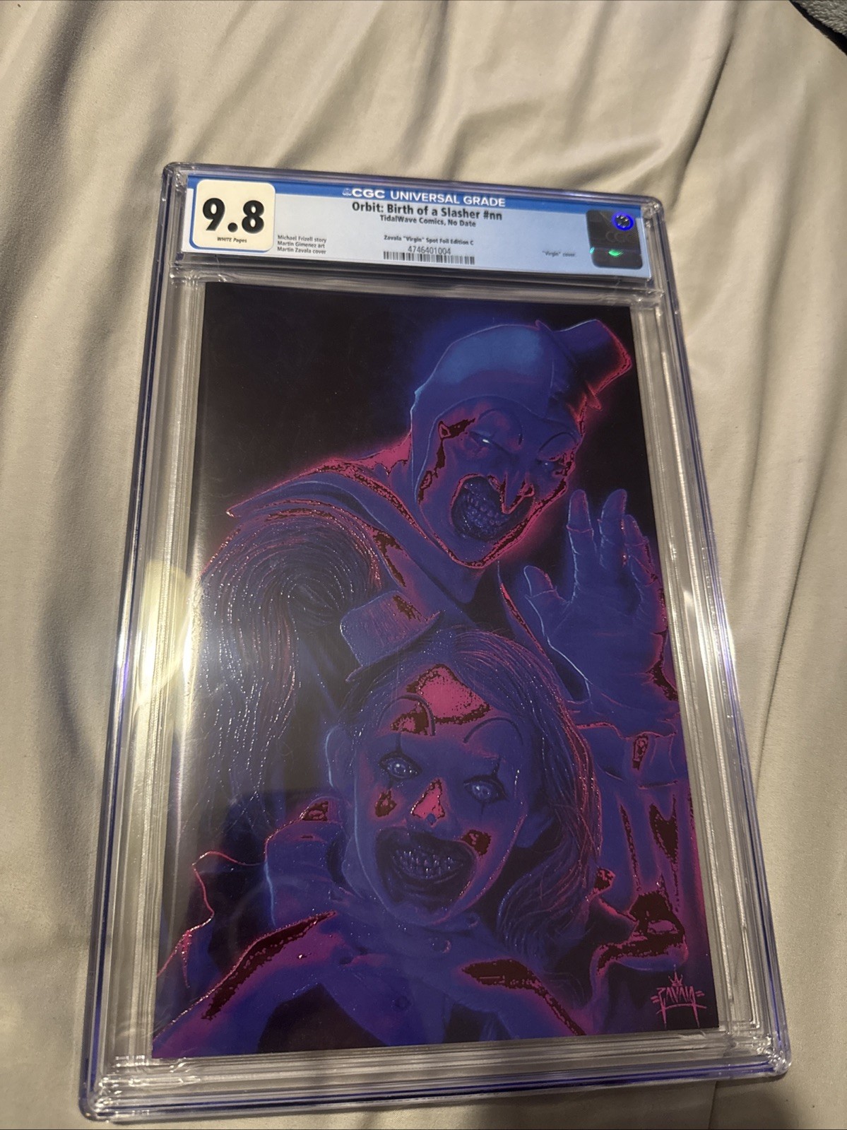 Orbit: Birth of a Slasher CGC 9.8 Art The Clown Terrifier Virgin Spot Foil Orbit: Birth of a Slasher CGC 9.8 Art The Clown Terrifier Virgin Spot Foil
