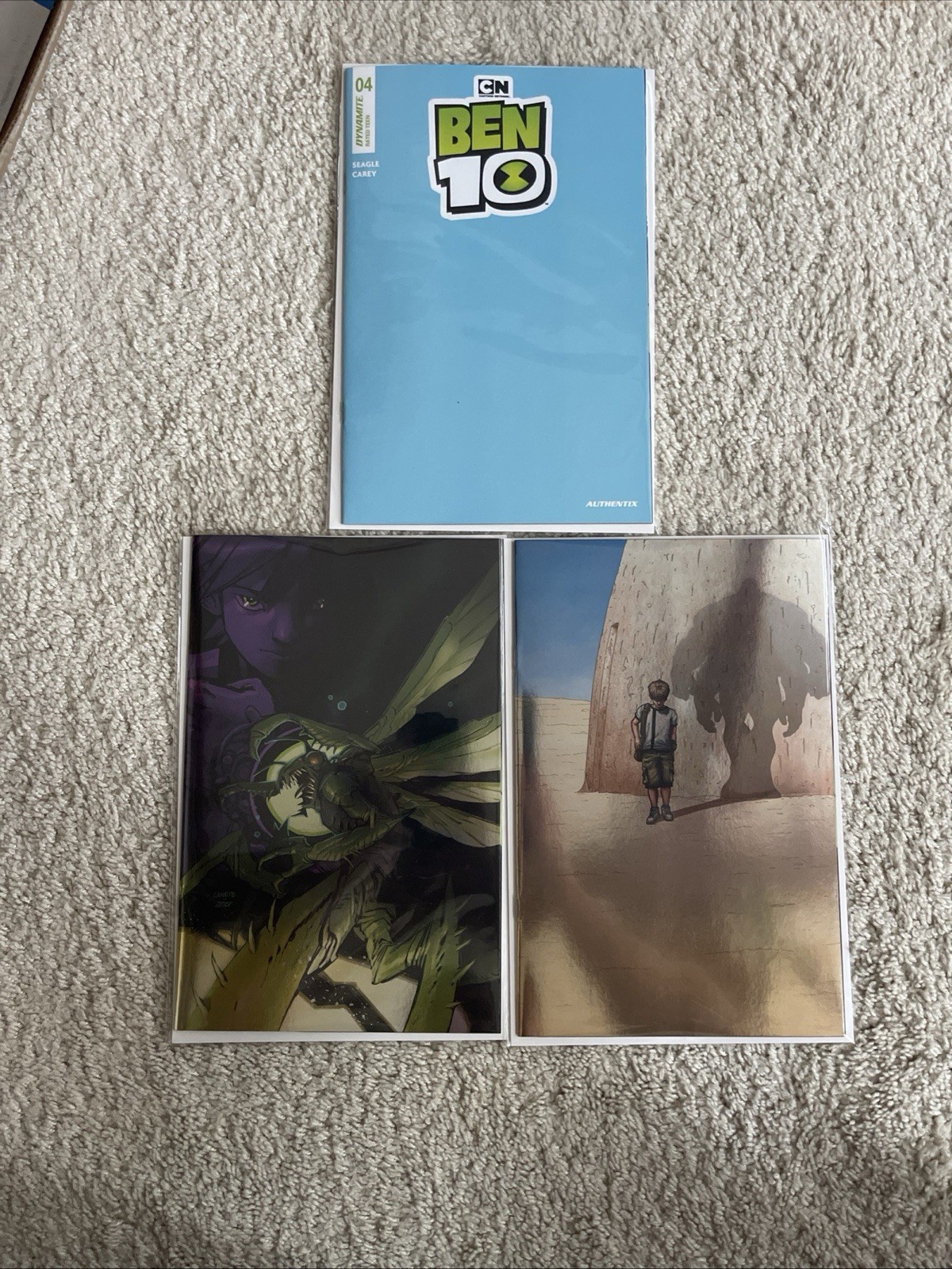Dynamite Ben 10 #04 Phantom Menace Star Wars Foil Virgin Homage: 3 book Set