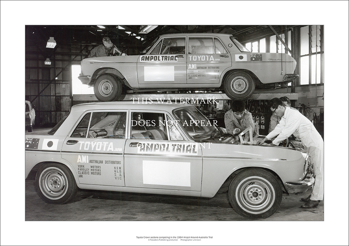 Toyota Crown S40 Art Print – Ampol Trial 1964 – AMI Built – 42 x 29 cm 16\