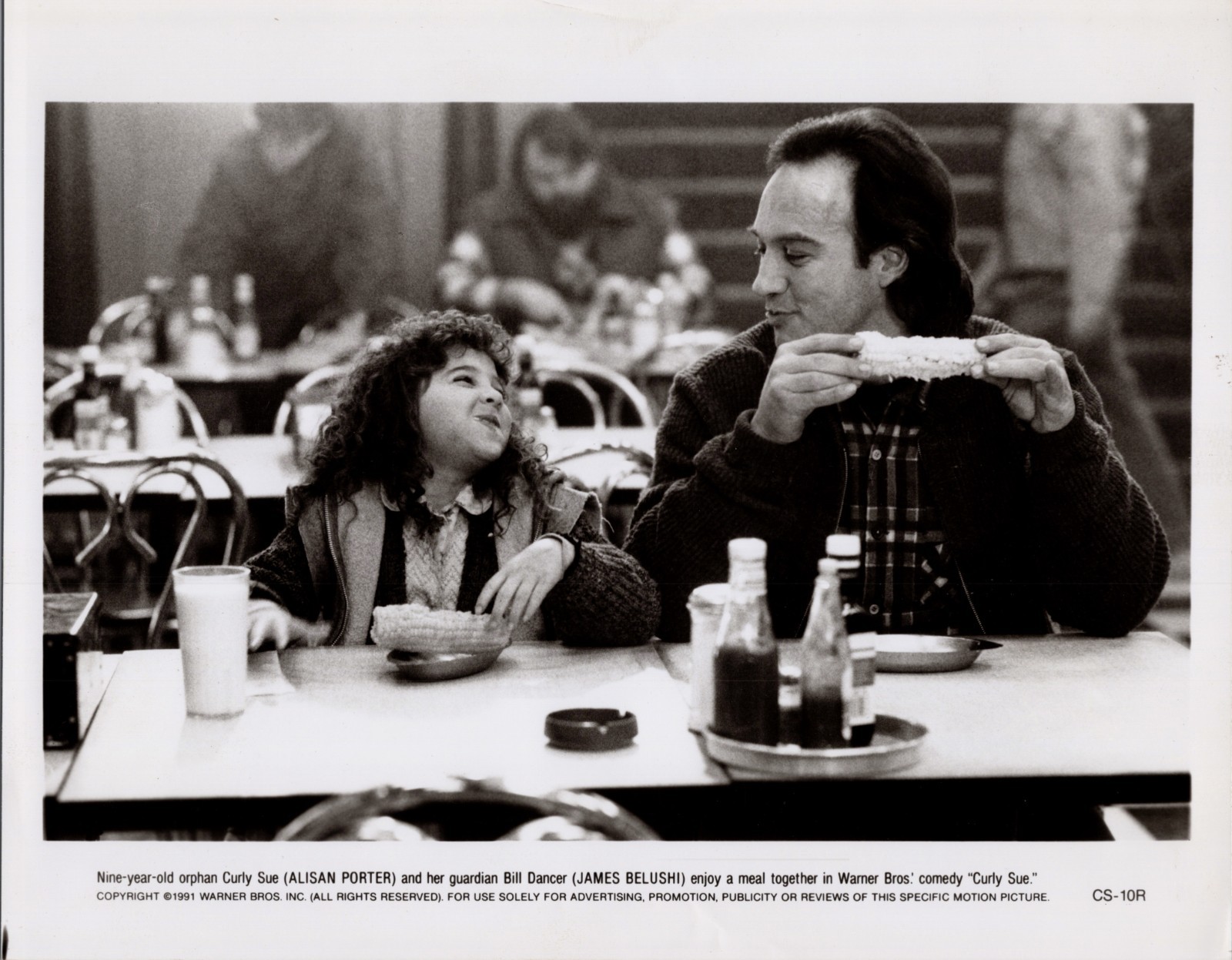 Curly Sue 1991 James Belushi Alisan Porter Movie Press Photo 8x10