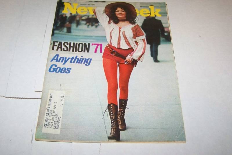 3/29/1971 NEWSWEEK magazine FASHION - UNREAD