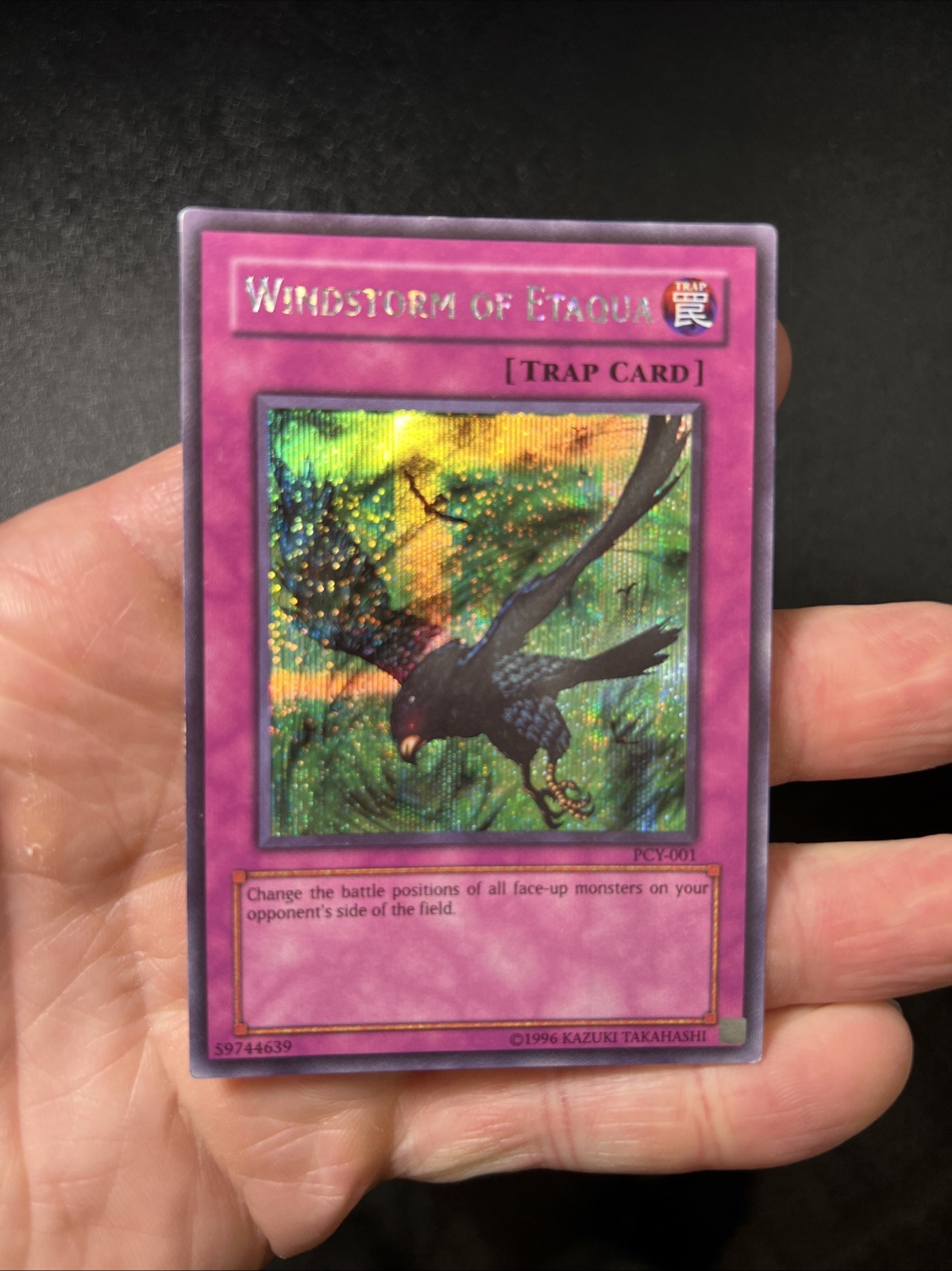 Yugioh - Windstorm of Etaqua PCY-001- Power of Chaos: Yugi the Destiny VLP/NM