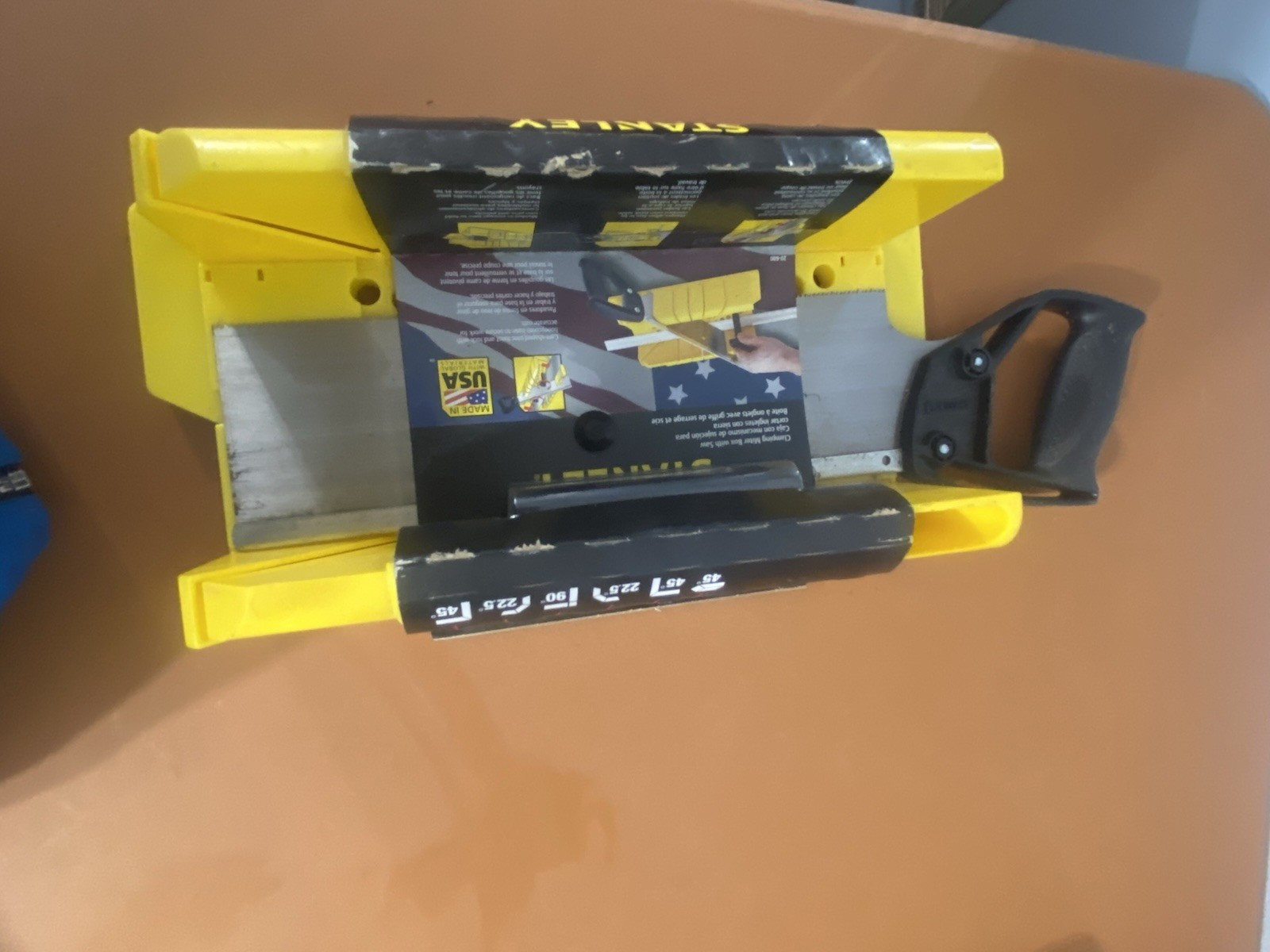Stanley 12 in. Deluxe Clamping Miter Box with 14 in. Saw