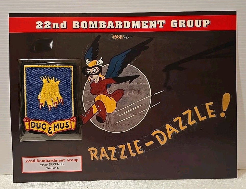 WWII Emblems Of Air War Patch 22nd Bombardment Group  