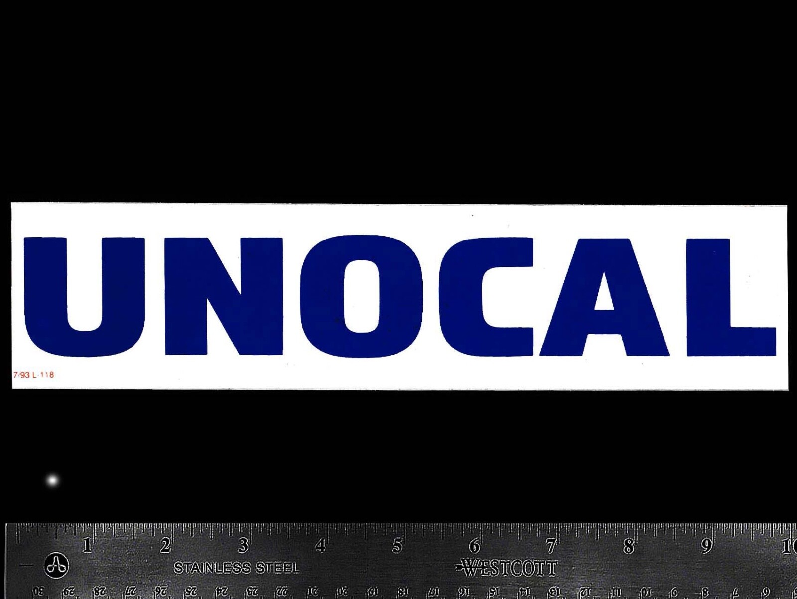 UNOCAL 76 - Original Vintage 70's 80’s Racing Decal/Sticker - Union Oil Company UNOCAL 76 - Original Vintage 70's 80’s Racing Decal/Sticker - Union Oil Company