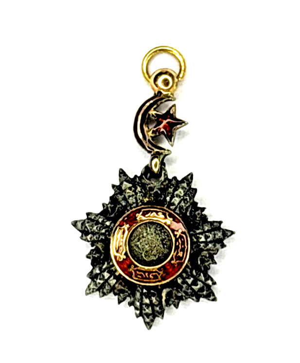 Turkey Ottoman Order of Medjidie Miniature Medal 19th Century Silver Gold Enamel