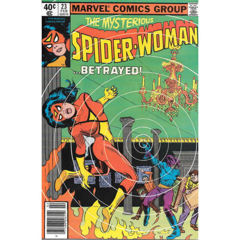 Spider-Woman (1978 series) #23 Newsstand in Fine condition. Marvel comics [a,