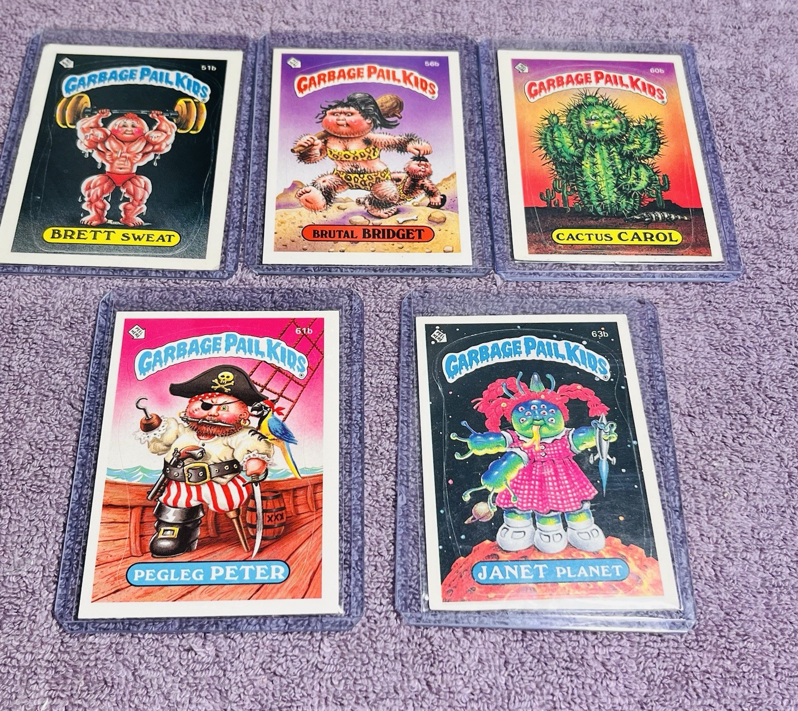 Vintage 1986 GPK Topps Card Lot/5 All In Excellent Condition 