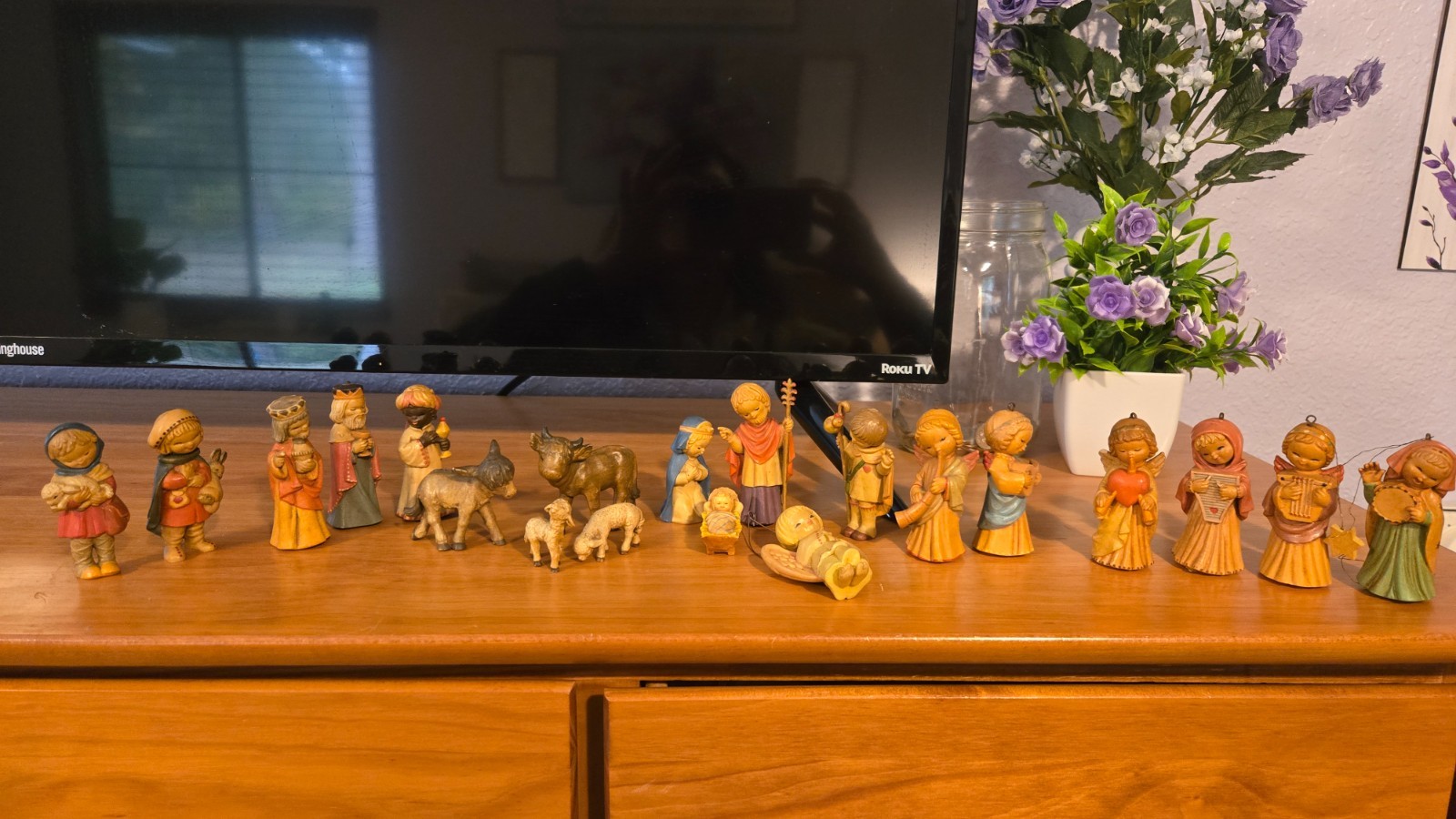 Vintage Anri Ferrandiz Complete Set of 20 Nativity Figurines 3