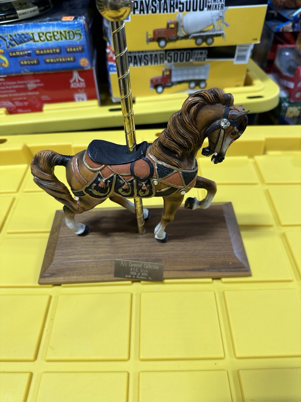 vintage pj\'s carousel horse collection  COMMANDER PTC P.T.C. STYLE  H88