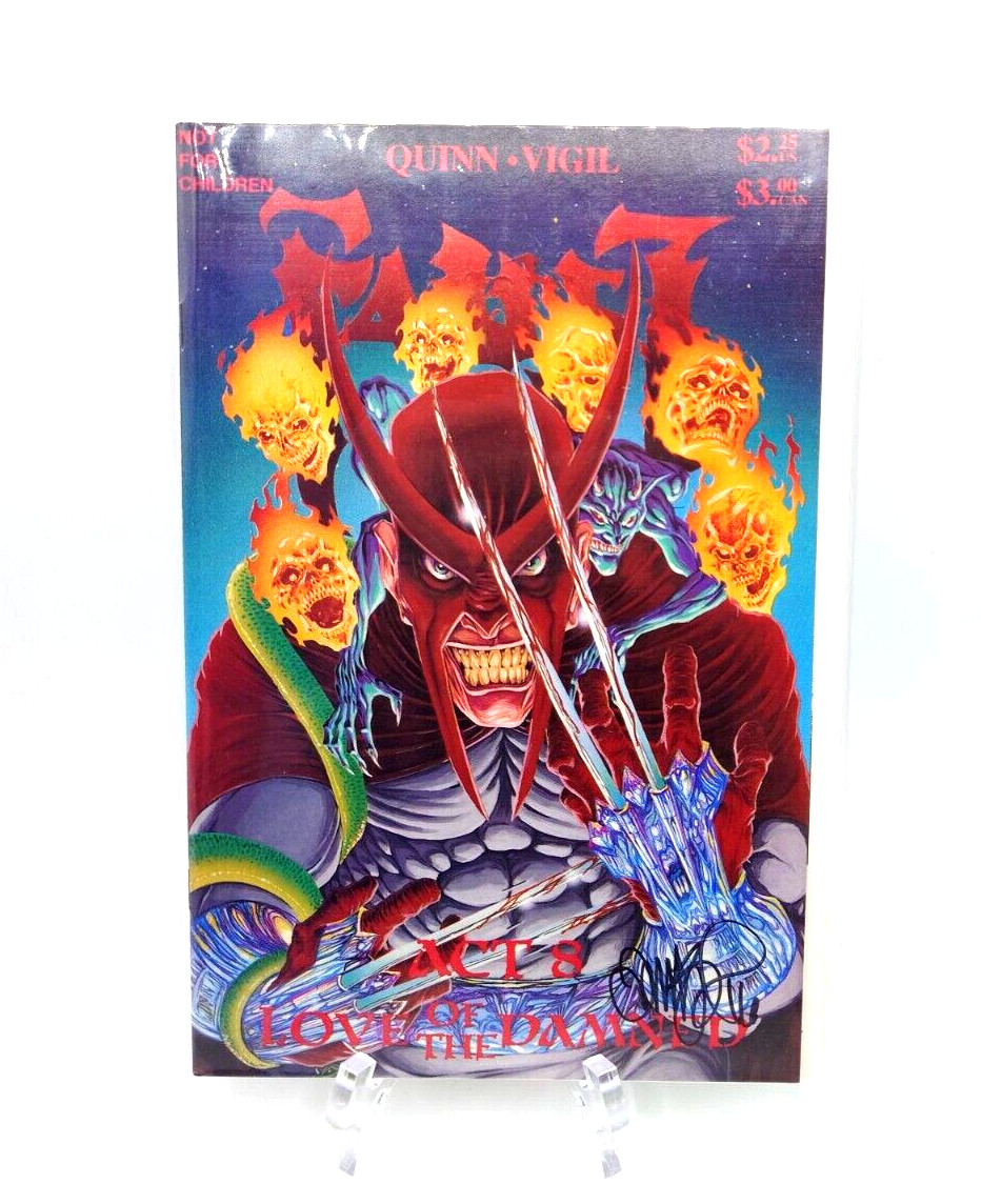 Faust Act 8 Vigil and Quinn Author Signed 1st Print Northstar 1991 Comic Book Faust Act 8 Vigil and Quinn Author Signed 1st Print Northstar 1991 Comic Book