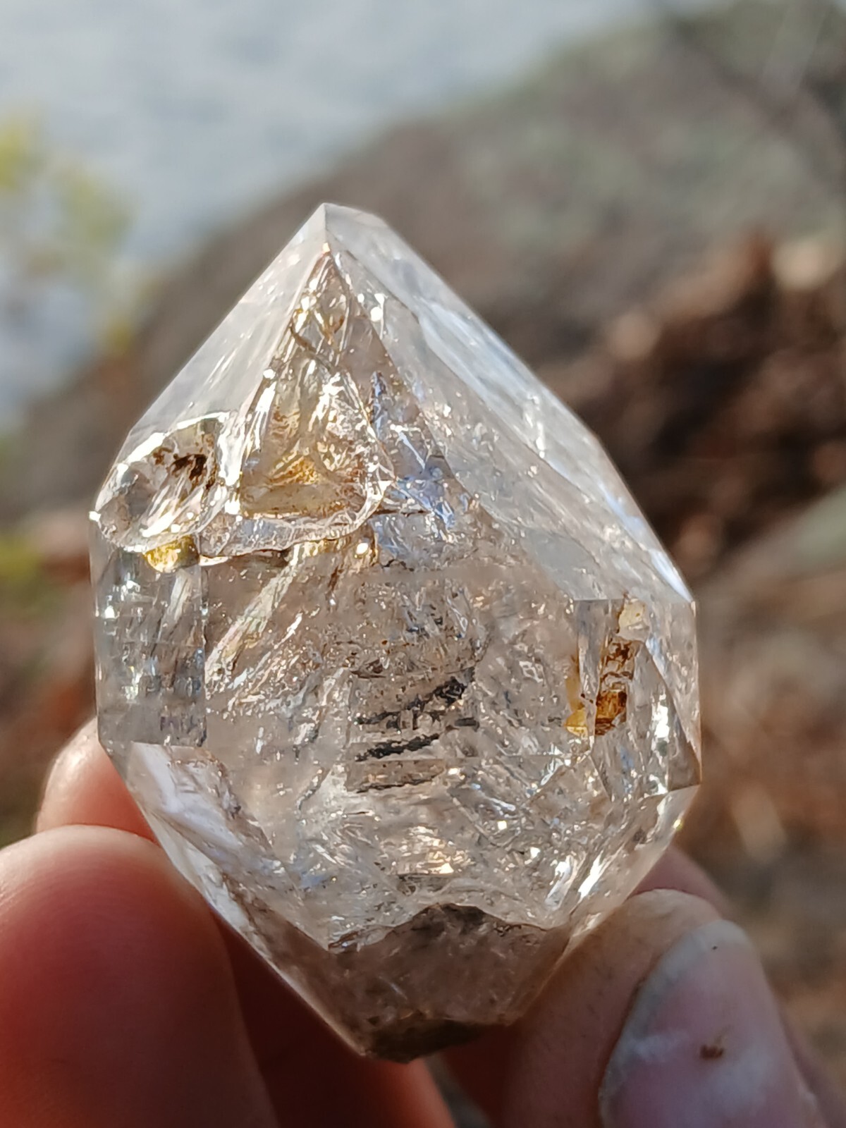 (47g Skeletal) Rare Clay Included Herkimer 💎 From NY (47g Skeletal) Rare Clay Included Herkimer 💎 From NY