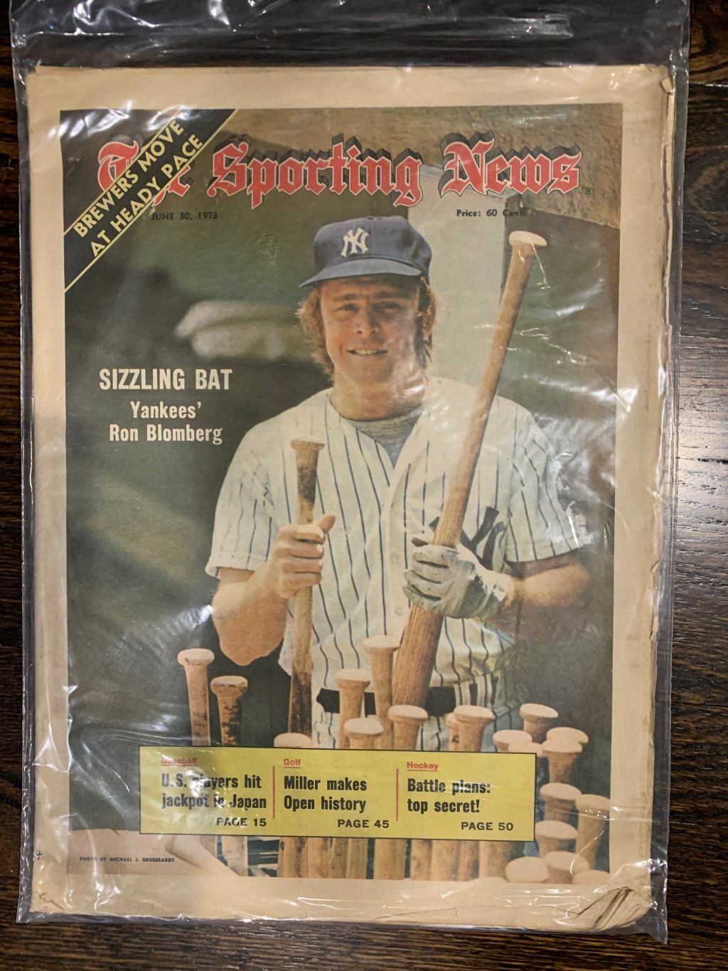 The Sporting News June 30, 1973 Ron Bloomberg Sizzling Bat