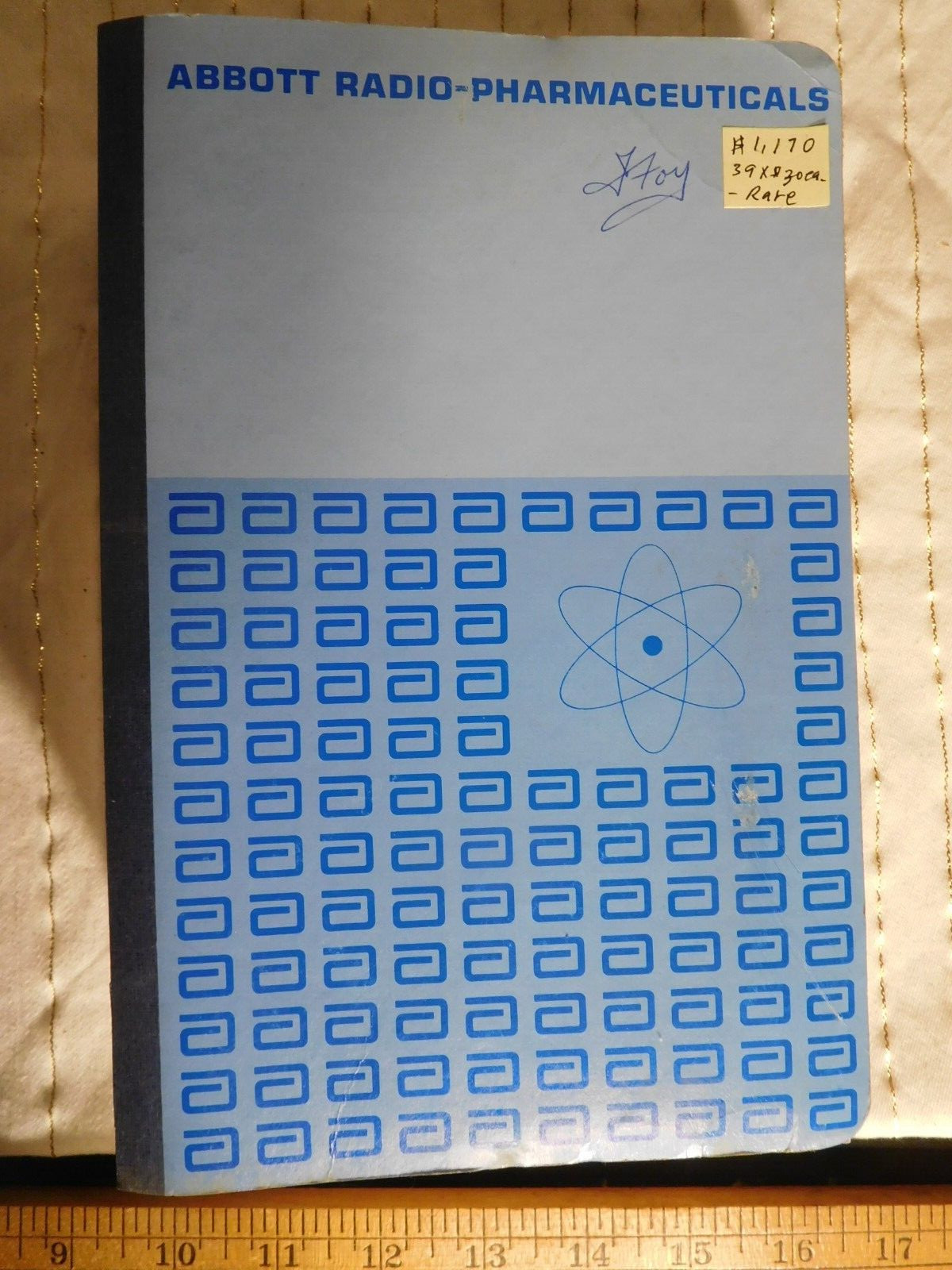 RARE 38 late 60's ABBOTT Radio-Pharmaceuticals Booklets in Original Binder RARE 38 late 60's ABBOTT Radio-Pharmaceuticals Booklets in Original Binder