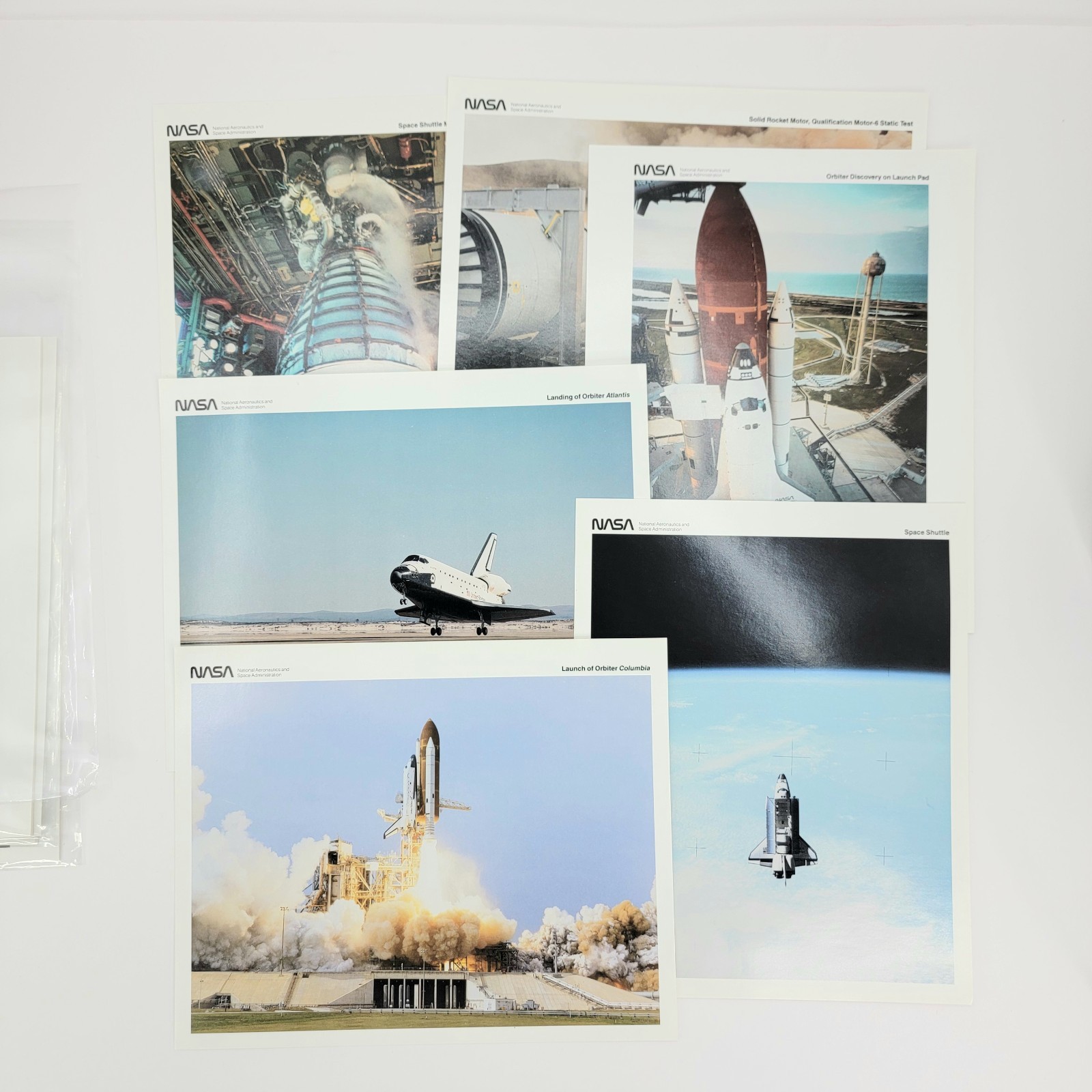 Official NASA Space Program photo prints Lot of 6 color 8x10 Shuttle Official NASA Space Program photo prints Lot of 6 color 8x10 Shuttle