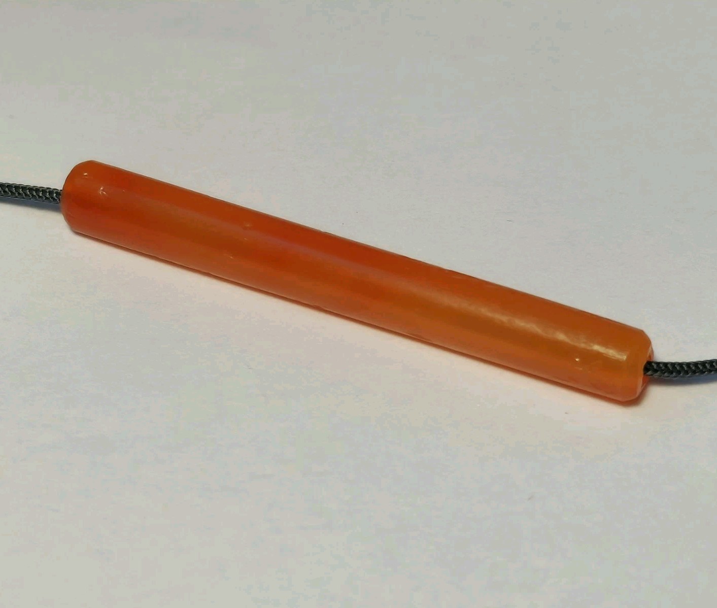 39.4mm ANCIENT LARGE WESTERN ASIAN CARNELIAN TUBE AGATE BEAD