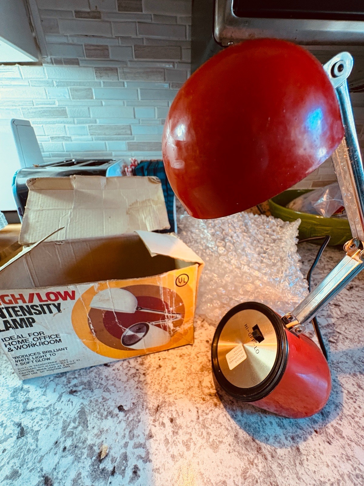 Vintage 1970s Presitigeline Orange and Chrome Pill Desk Lamp WORKS HTF RARE Vintage 1970s Presitigeline Orange and Chrome Pill Desk Lamp WORKS HTF RARE