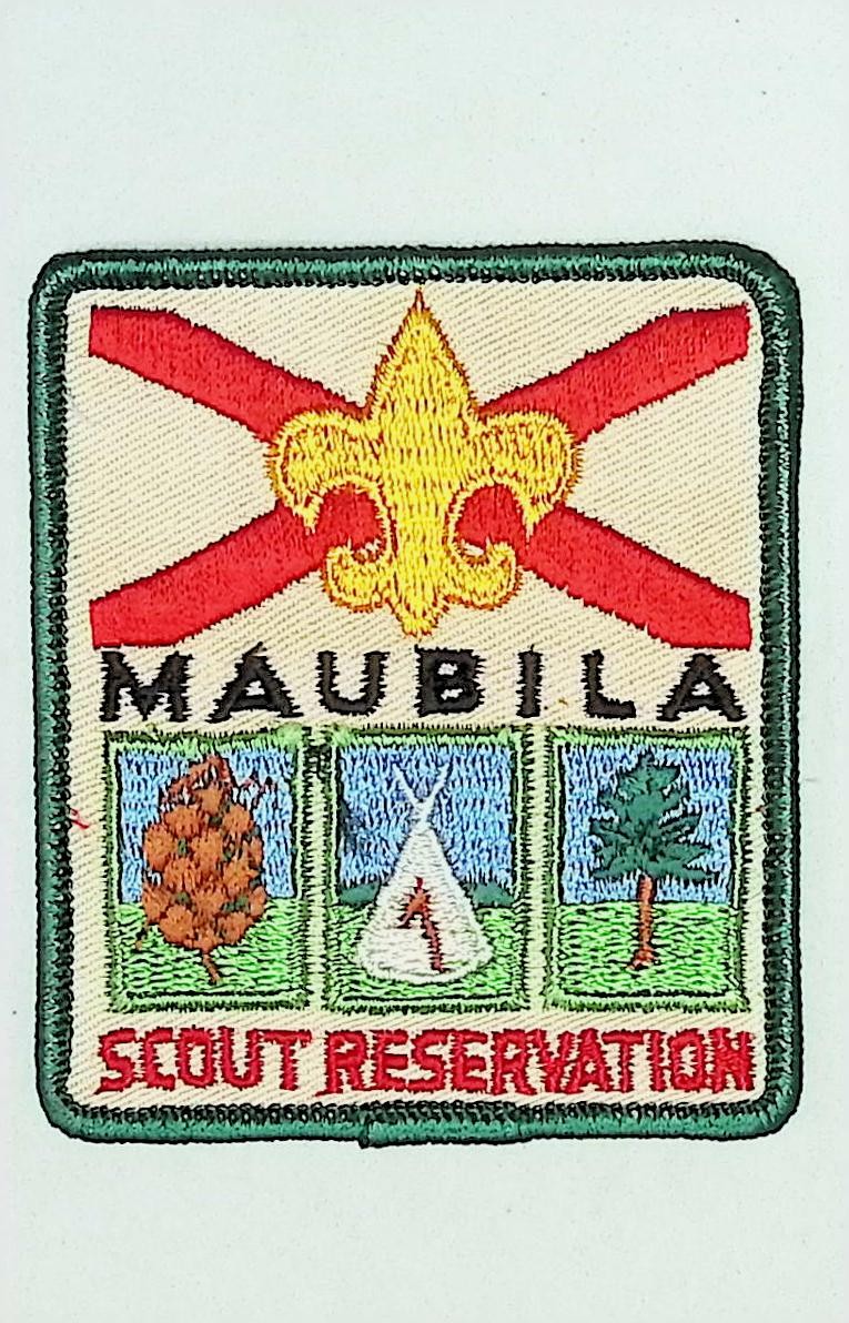 Mobile Area Council AL Maubila Scout Reservation Camp Patch GRN Bdr