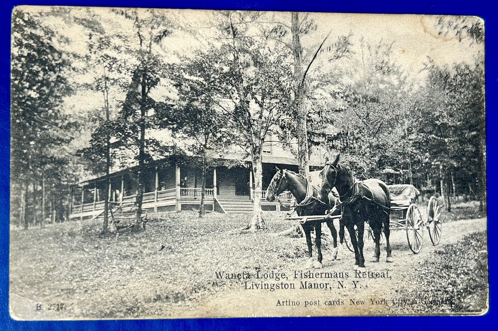 Waneta Lodge. Fishermans Retreat. Livingston Manor, New York. Vintage Postcard Waneta Lodge. Fishermans Retreat. Livingston Manor, New York. Vintage Postcard