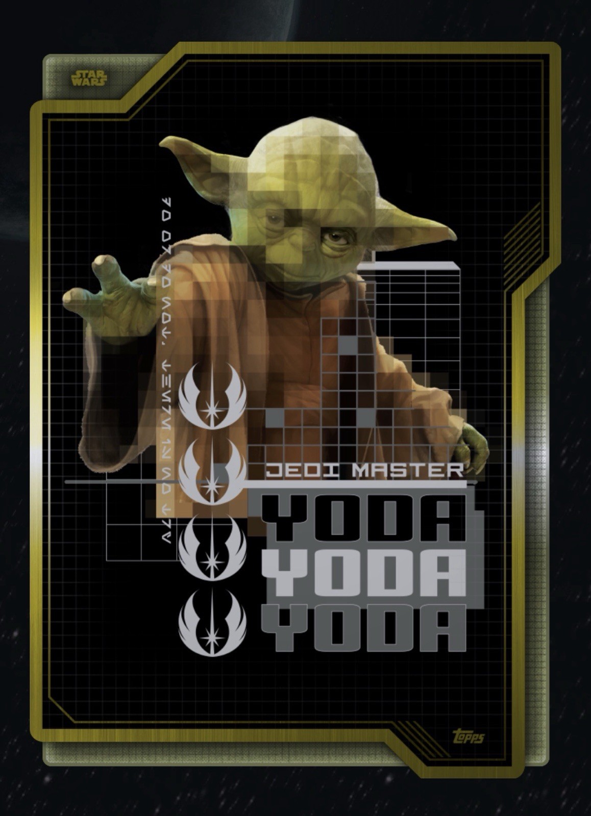 Topps Star Wars Card Trader Gilded Gridded Gallery Gold Epic 150cc Jedi Yoda New Topps Star Wars Card Trader Gilded Gridded Gallery Gold Epic 150cc Jedi Yoda New