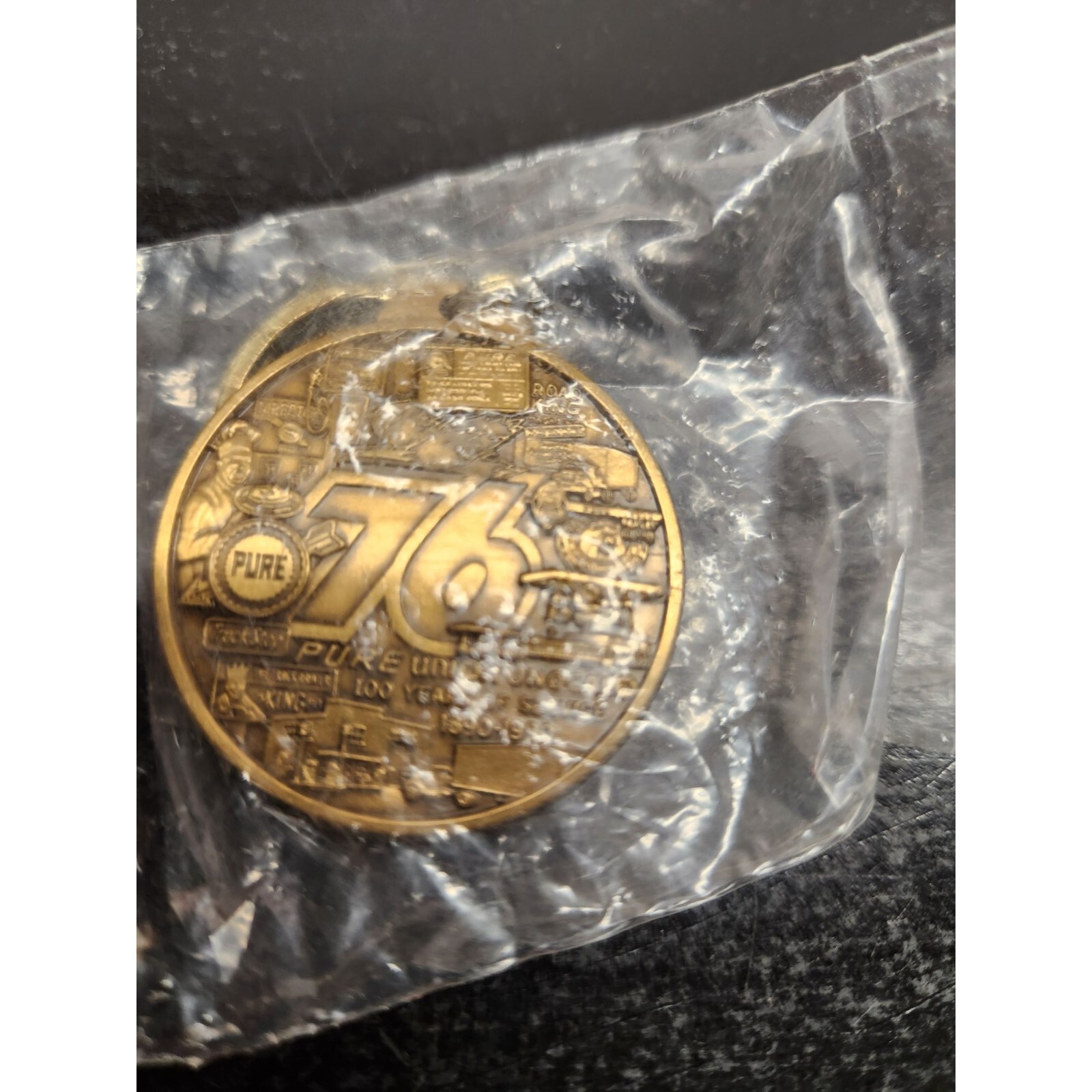 Vintage Union 76 Pure Oil 100 Year Anniversary Key Ring -New Sealed- RARE Vintage Union 76 Pure Oil 100 Year Anniversary Key Ring -New Sealed- RARE