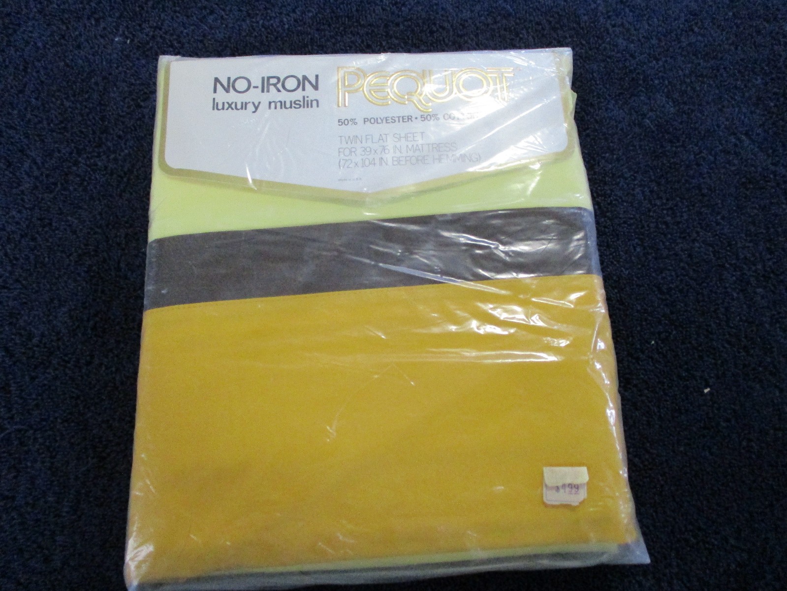 Pequot Luxury Muslin Twin Flat Sheet For 39 x 76 Mattress Bold Venture Solid
