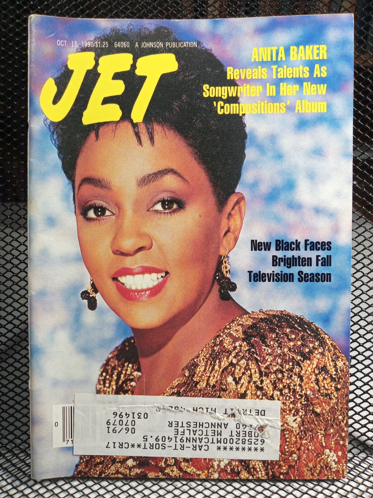 ANITA BAKER Soul R&B Singer Songwriter Black Americana JET Magazine Oct 15, 1990