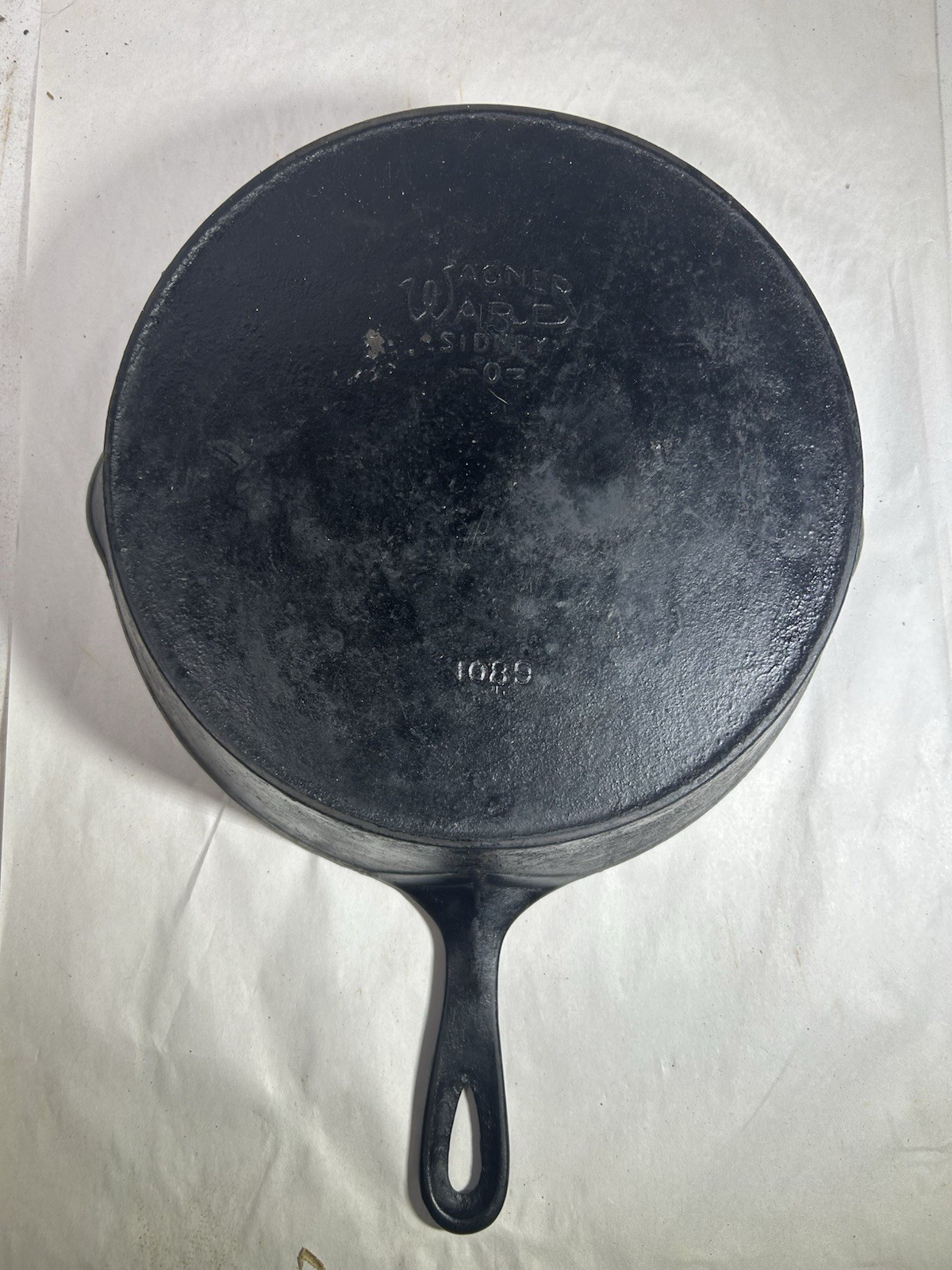 Vintage Wagner Ware Sidney 0 Deep Chicken Fryer 1089 Cast Iron Skillet Collect