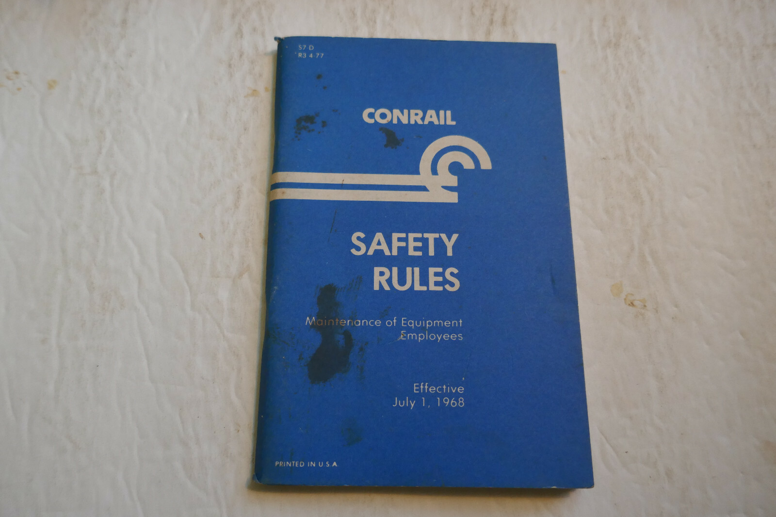 Vintage 1968 Conrail Railroad CR Safety Rules Train Transportation Employees Vintage 1968 Conrail Railroad CR Safety Rules Train Transportation Employees
