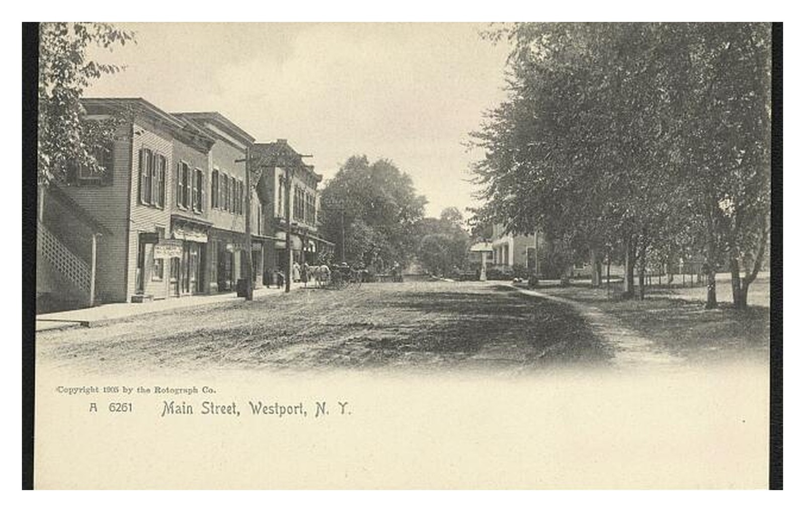 Westport New York Main Street Standard Postcard Westport New York Main Street Standard Postcard