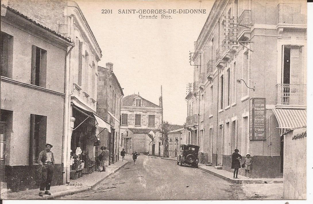 Old postcard 17 Saint Georges de Didonne Grande Rue