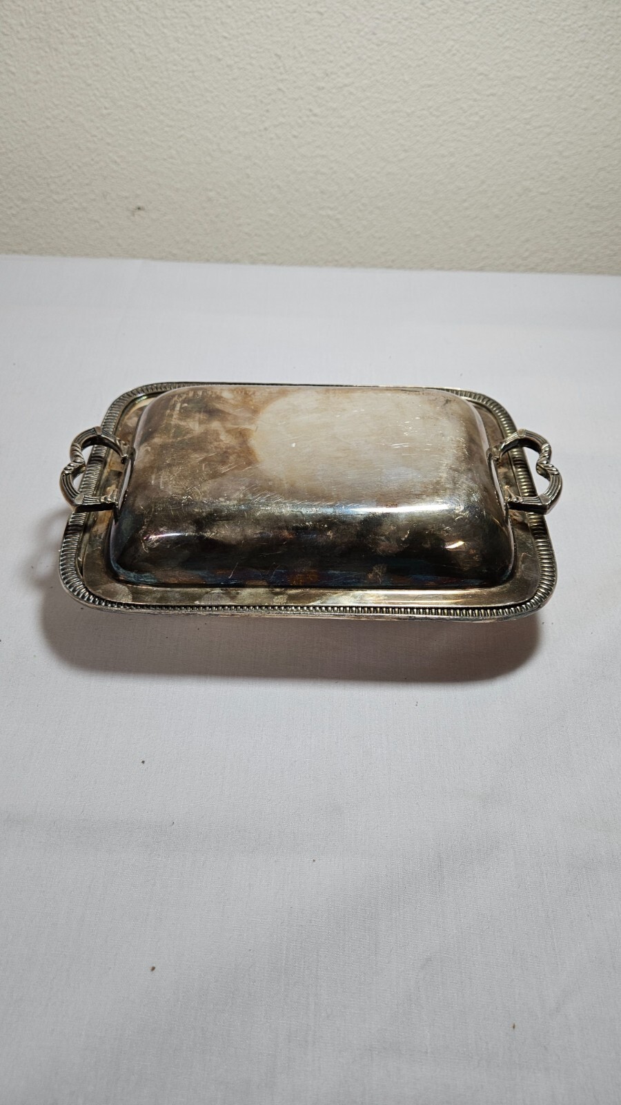 Vintage Rogers Bros. WMMts hotel silverplated butter dish Vintage Rogers Bros. WMMts hotel silverplated butter dish