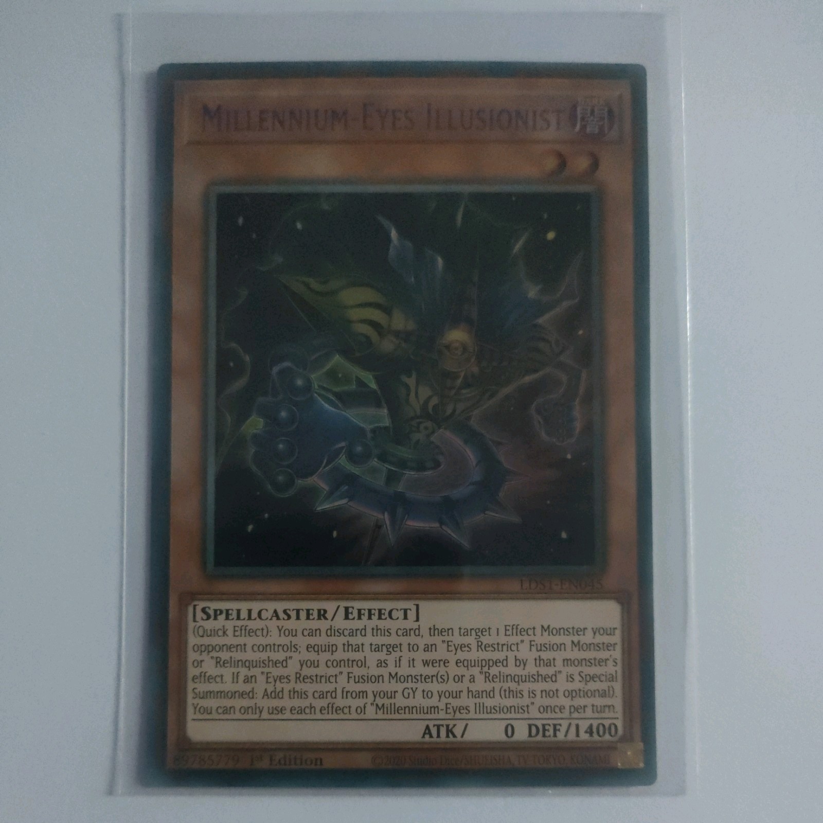 1x MILLENNIUM-EYES ILLUSIONIST LDS1-EN045 (BLUE) YuGiOh Ultra Rare 1st Edt NM/LP 1x MILLENNIUM-EYES ILLUSIONIST LDS1-EN045 (BLUE) YuGiOh Ultra Rare 1st Edt NM/LP